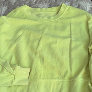 neon yellow lululemon crew